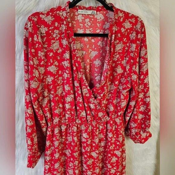 Black Tape Crimson Harvest Midi Dress - Picture 2 of 10